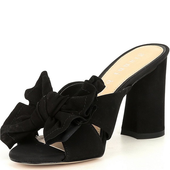 Gianni Bini Shoes Keily Suede Bow Block Heel Sandals Poshmark